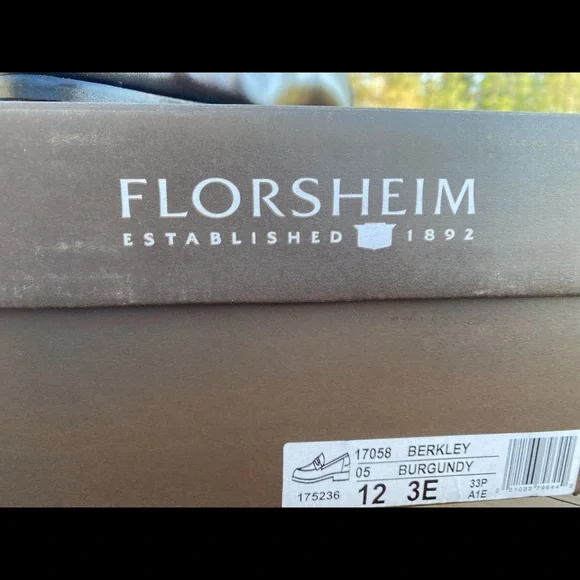 Burgundy Loafers Size 12 3E - Picture 2 of 5